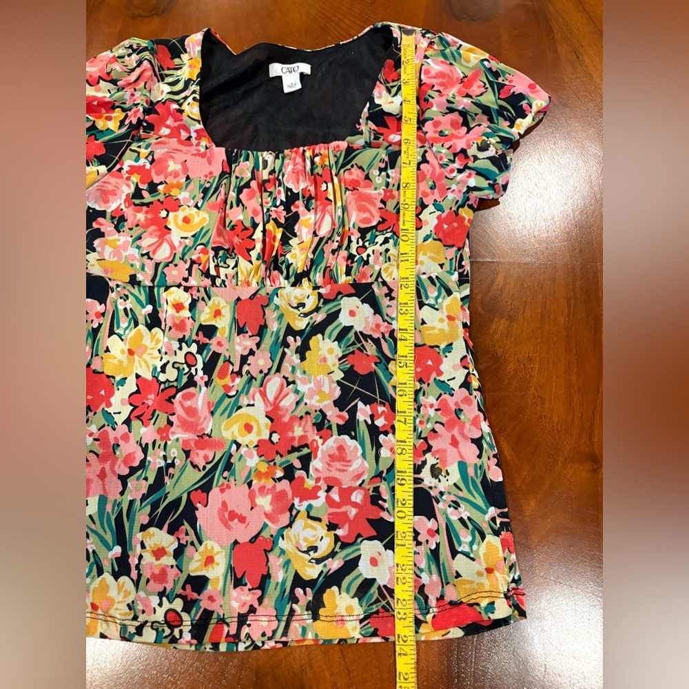 Floral Women's Top - Multicolor, size S - Picture 5 of 6